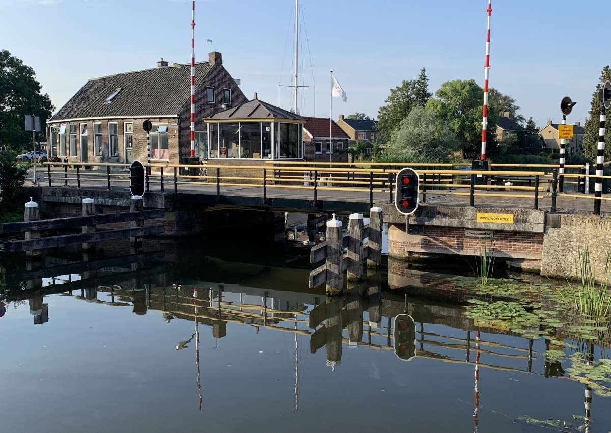 Noorderbrug (Noarderbrege), Workum - Bridge in de buurt van Súdwest-Fryslân (Workum)