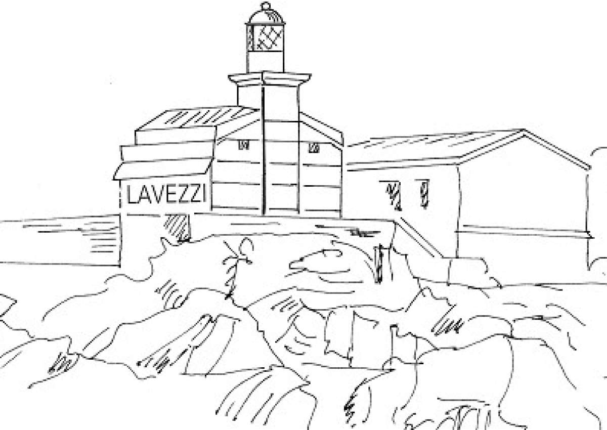 Lt Lavezzi - Vuurtoren in de buurt van Bonifacio