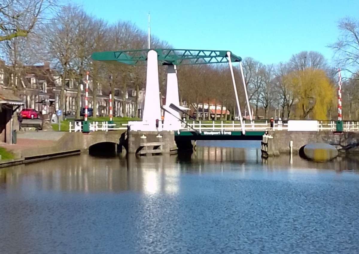 Woudpoortbrug - Bridge in de buurt van Noardeast-Fryslân (Dokkum)