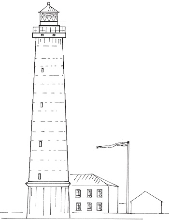 Skagen - Leuchtturm - Leuchtturm bei Skagen (Østerby)
