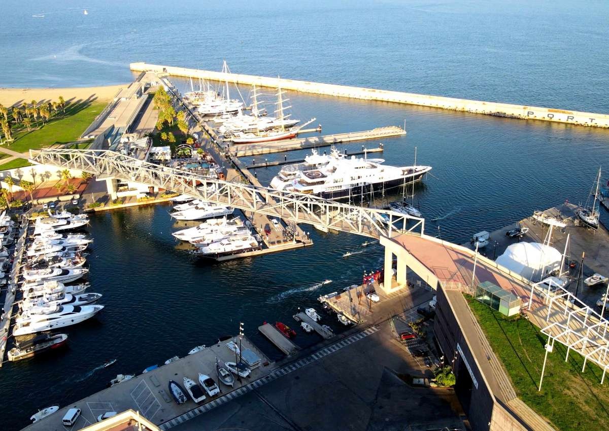 Barcelona - Port Fòrum - Hafen bei Sant Adrià de Besòs