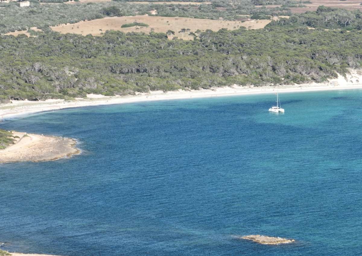 Mallorca - Playa Es Carbo, Anchor - Ankerplaats in de buurt van Ses Salines