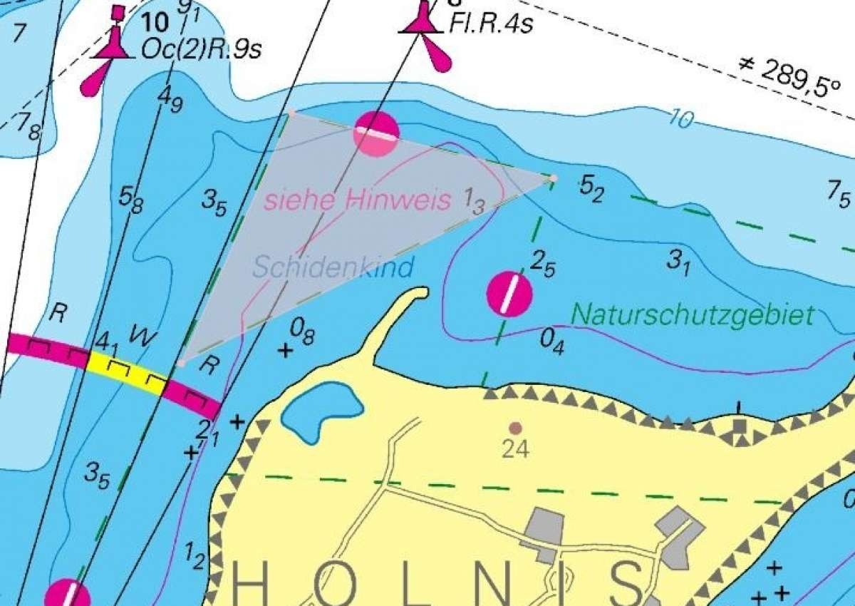 Halbinsel Holnis - Befahrensregelung - Navinfo in de buurt van Glücksburg