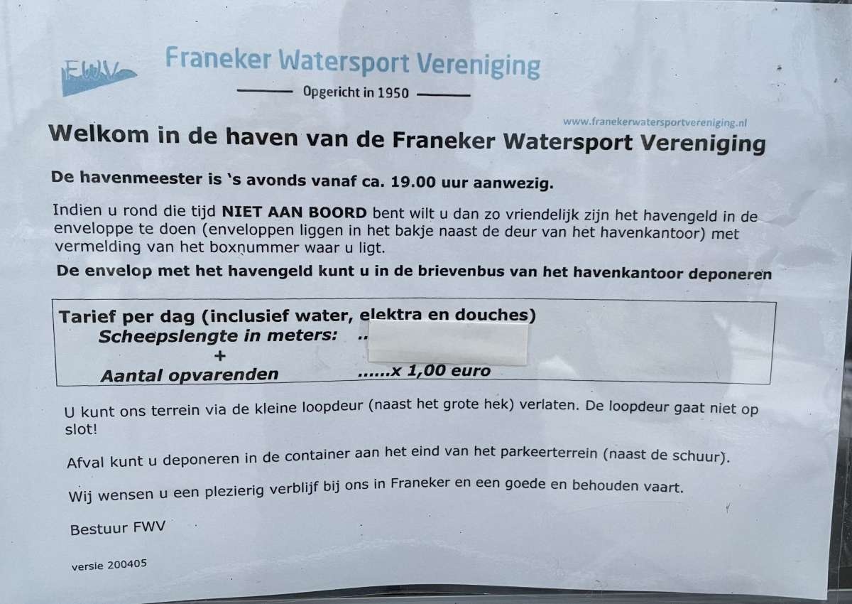 Franeker Watersport Vereniging - Jachthaven in de buurt van Franeker