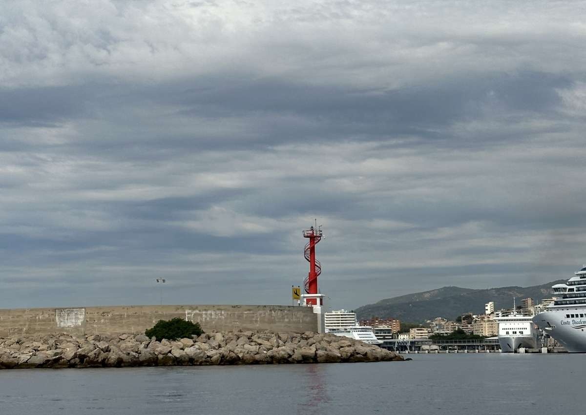Mallorca - Palma - Dique del Oeste, Lt - Leuchtturm bei Palma (Portopí)
